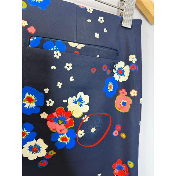 Tory Burch Sport Women’s Printed Tech Twill Golf Skort Navy Pansy Bouquet Sz S - Picture 10 of 12